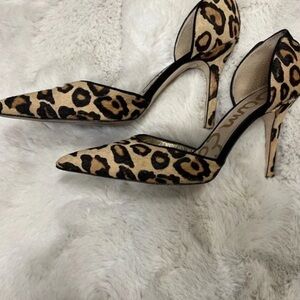 Sam Edelman leopard print heels. Size 7.5